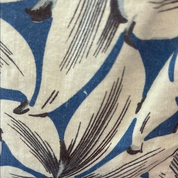 Simkhai Ella Floral Blue and White Women's Midi Dress Sz 8 - Picture 4 of 6